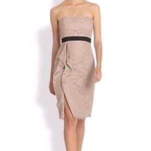 BCBG Maxazria Alexandra Strapless Side-Drape Cocktail Dress - Size 6